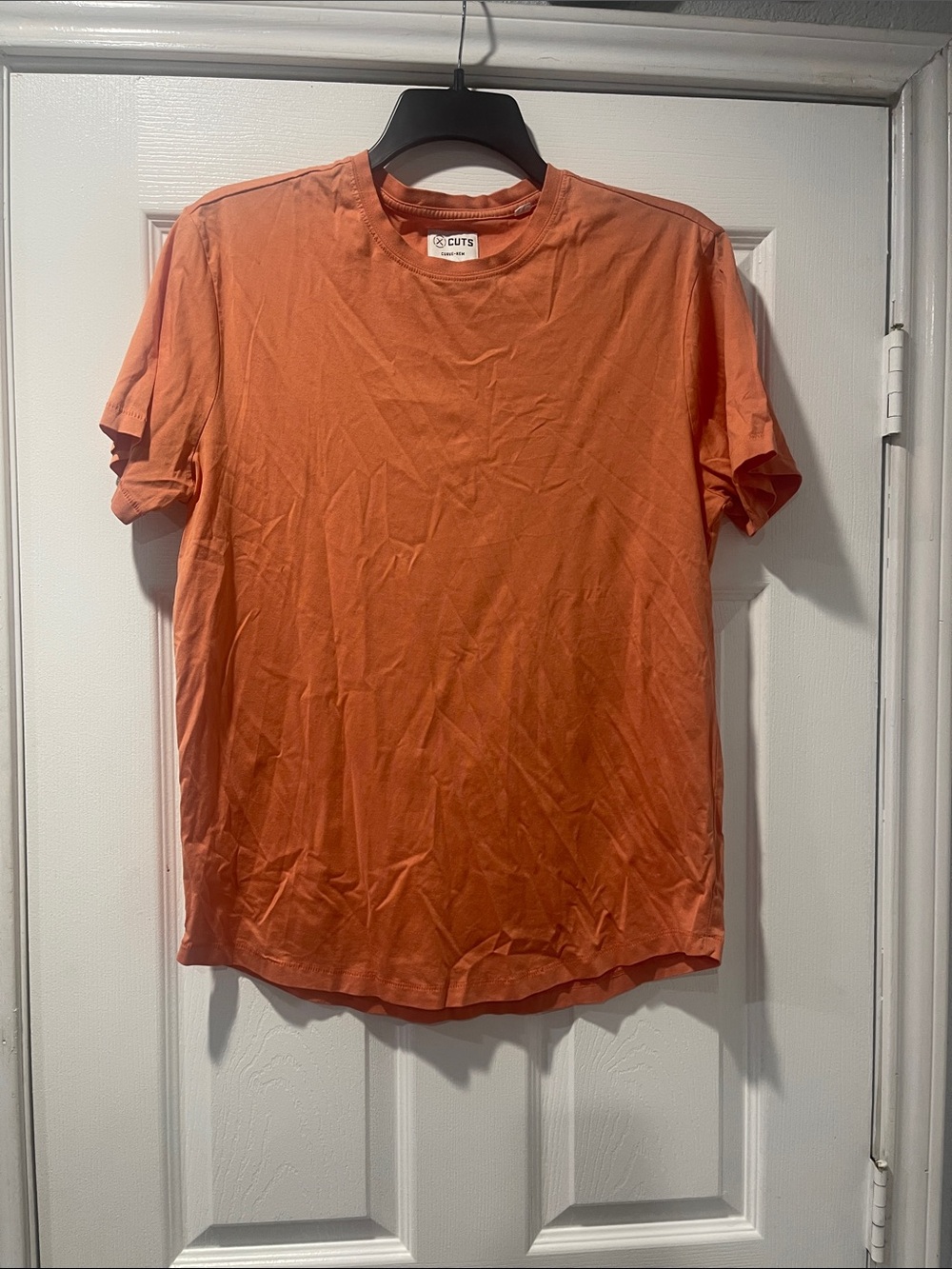 Cuts Clothing Orange Crew Neck Short Sleeve Tee